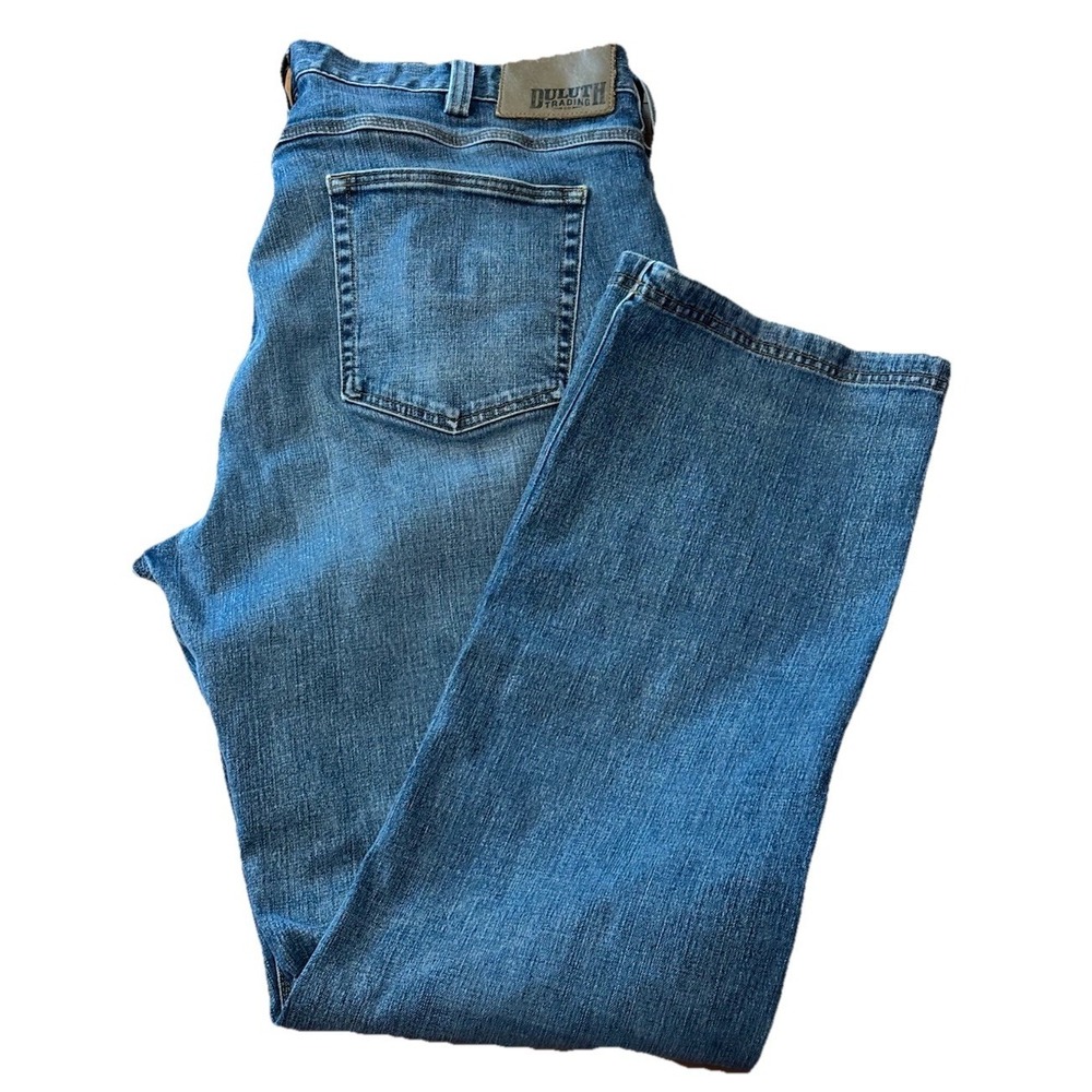 Duluth Trading Mens 37x32 Actual (38/34 Tag)  Jeans Ballroom Relaxed Fit Blue